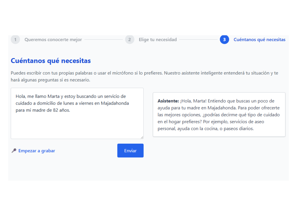 Listado de servicios